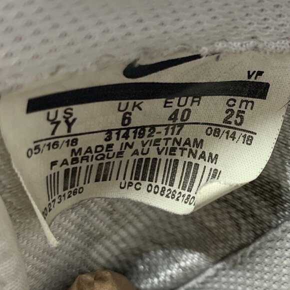 Nike Airforce 1 Lace Up Low Top Platform Sneakers White Leather Women's size 8.5 - Picture 7 of 9